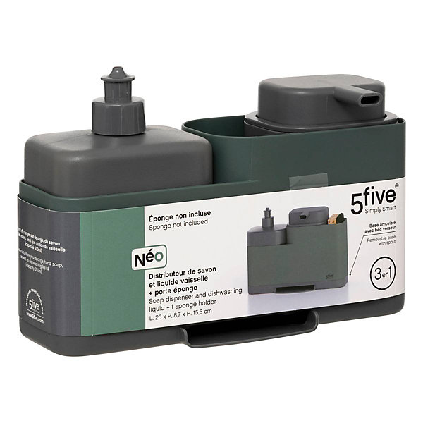 Organiseur évier Néo avec distributeur vert - Vert- 5five