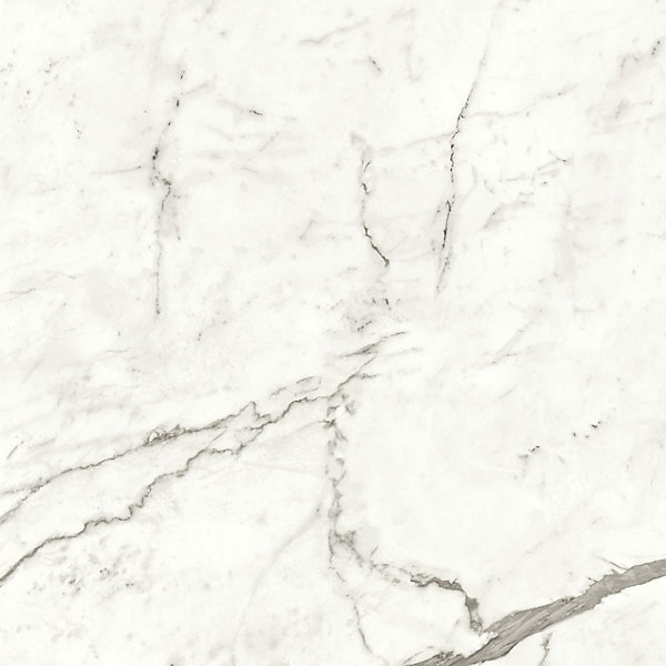 Carrelage effet Marbre Blanc Calacatta Majestic 120x120x0,9 cm Brillant Faventa - Sol et mur intérieur (vendu par carton de 2,88 m