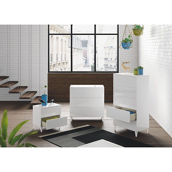 Commode 3 tiroirs Loft - L80 cm