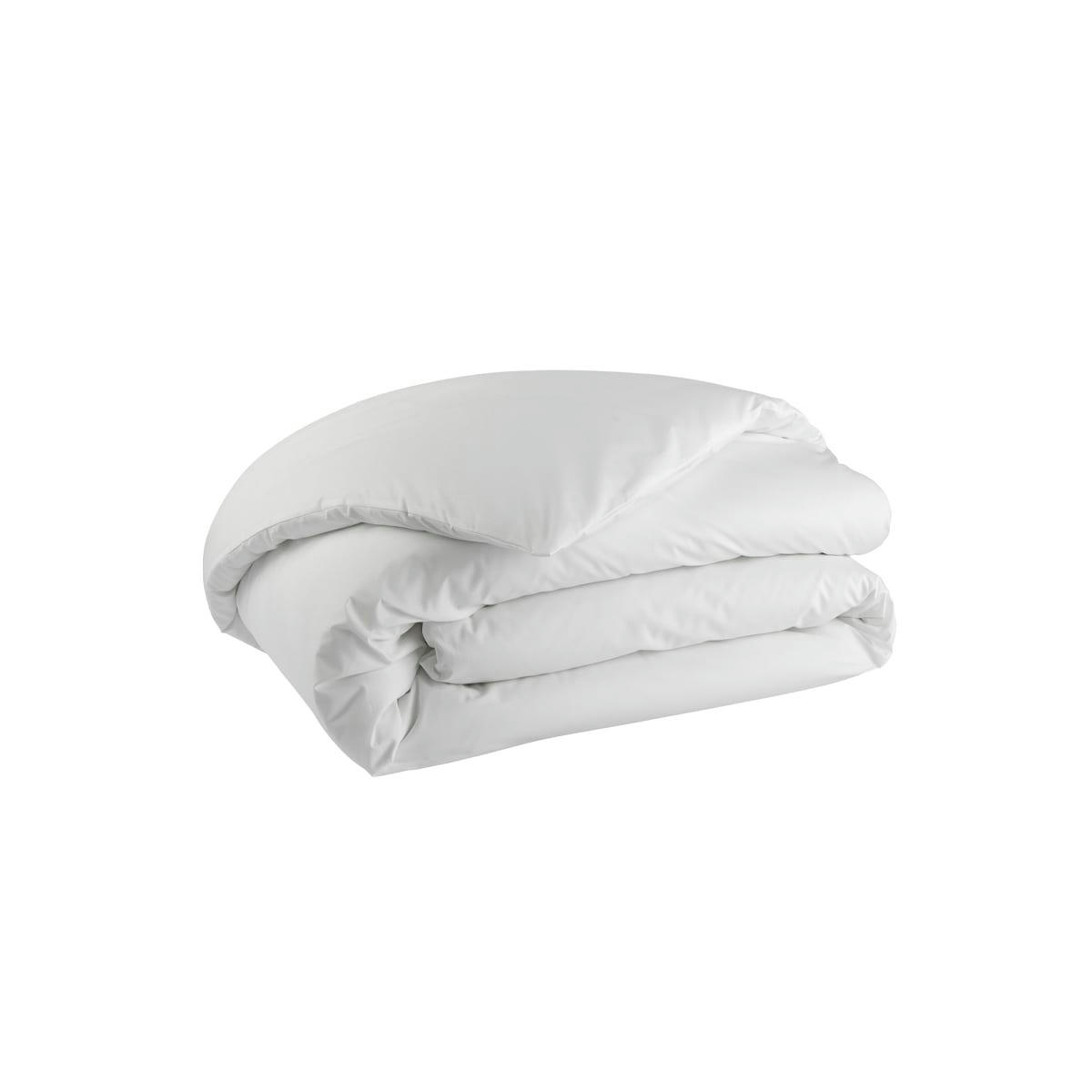 PREMIERE - Parure de lit en percale de coton blanc 200x200