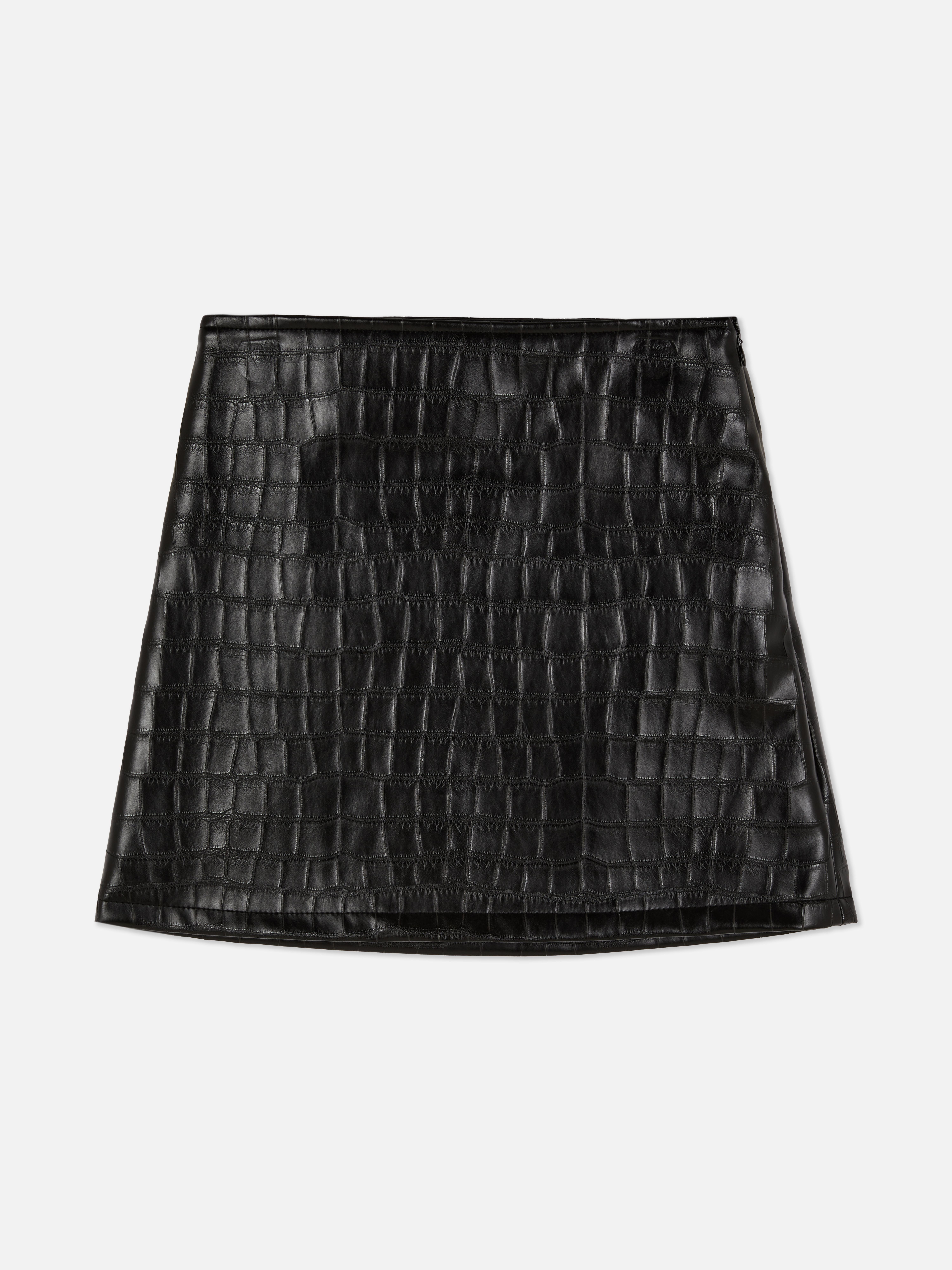 7-15yrs | Faux Croc Skirt