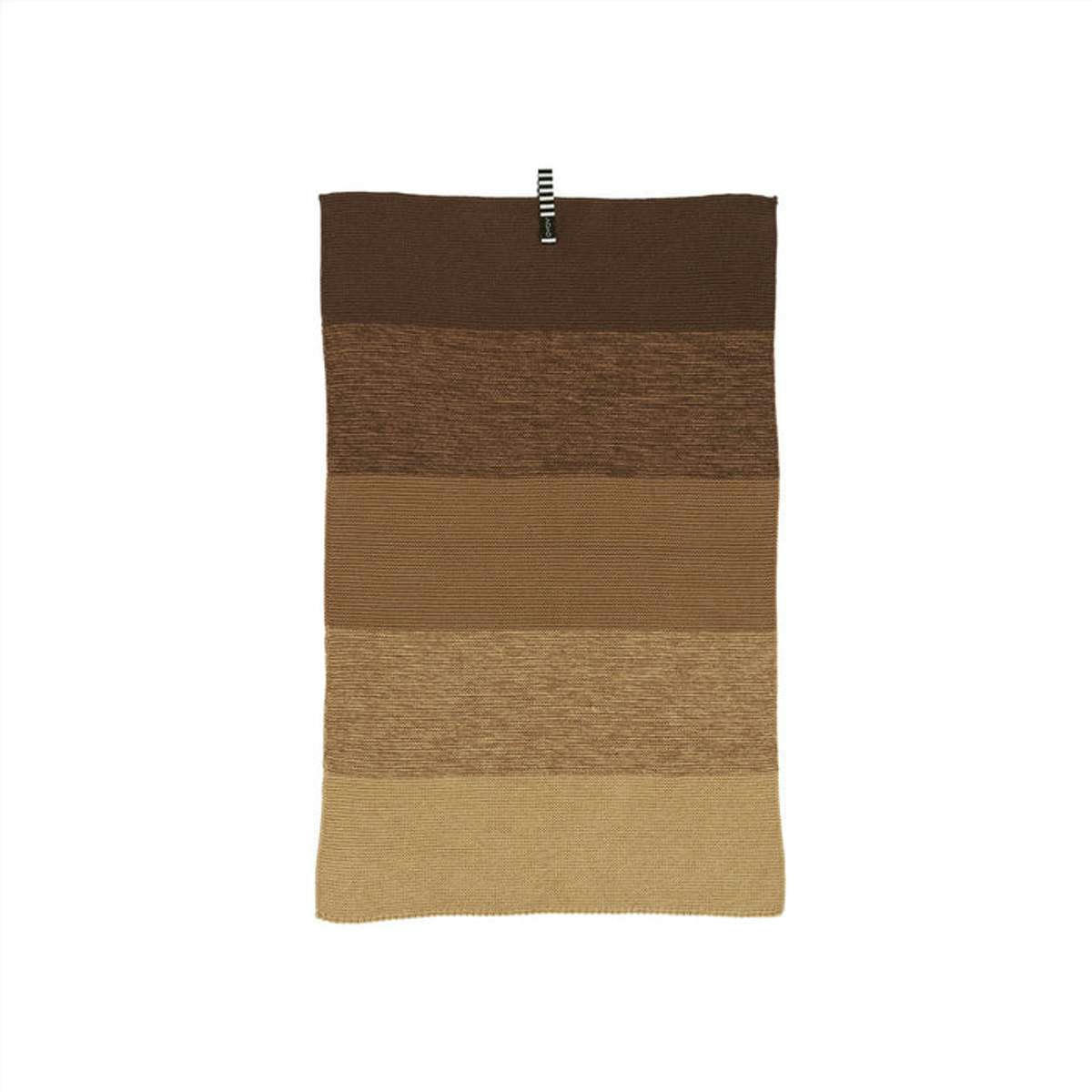NIJI - Torchon marron en coton organique H58x38cm