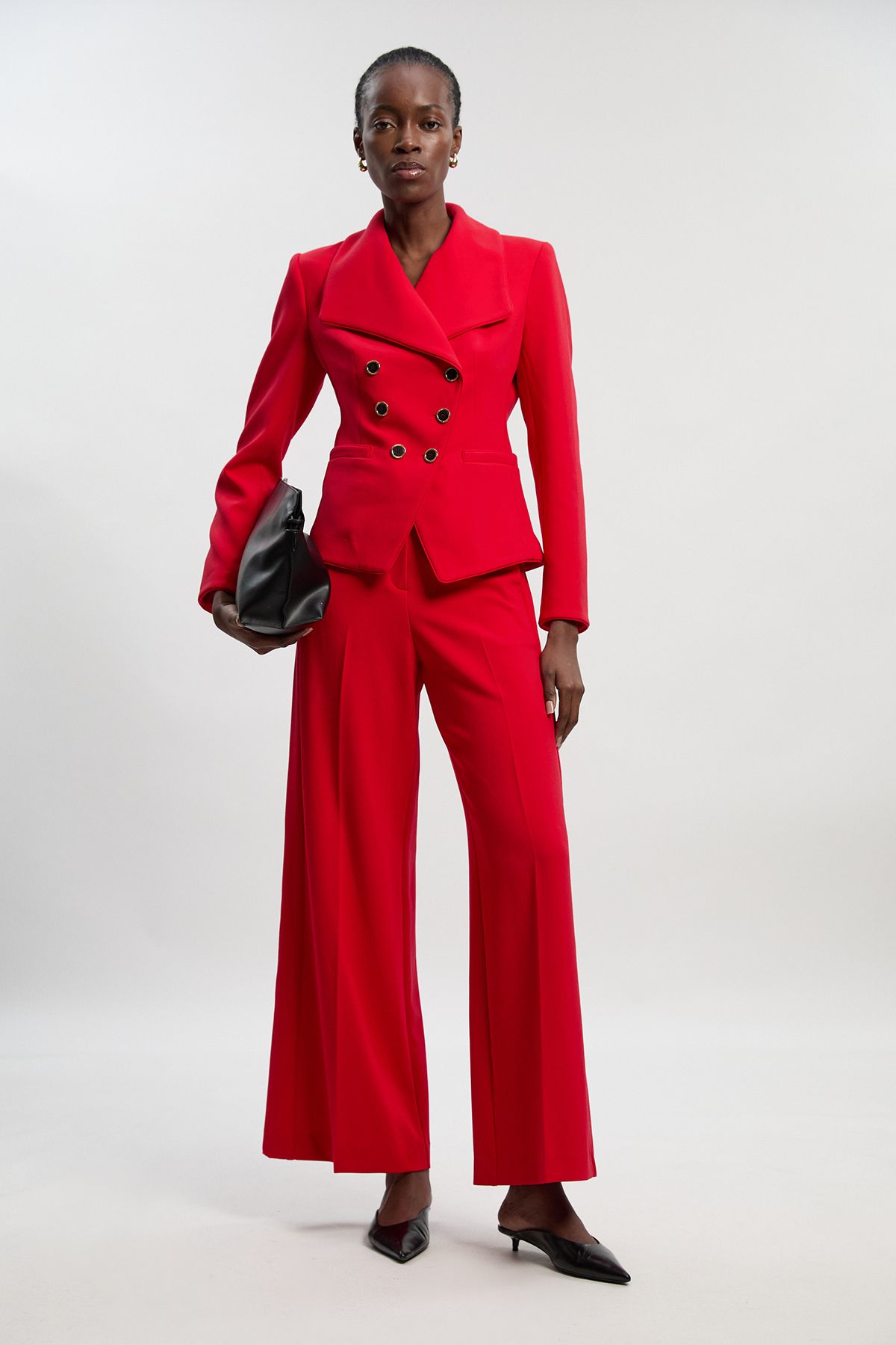 KarenMillen Compact Stretch Tipped Tailored Blazer