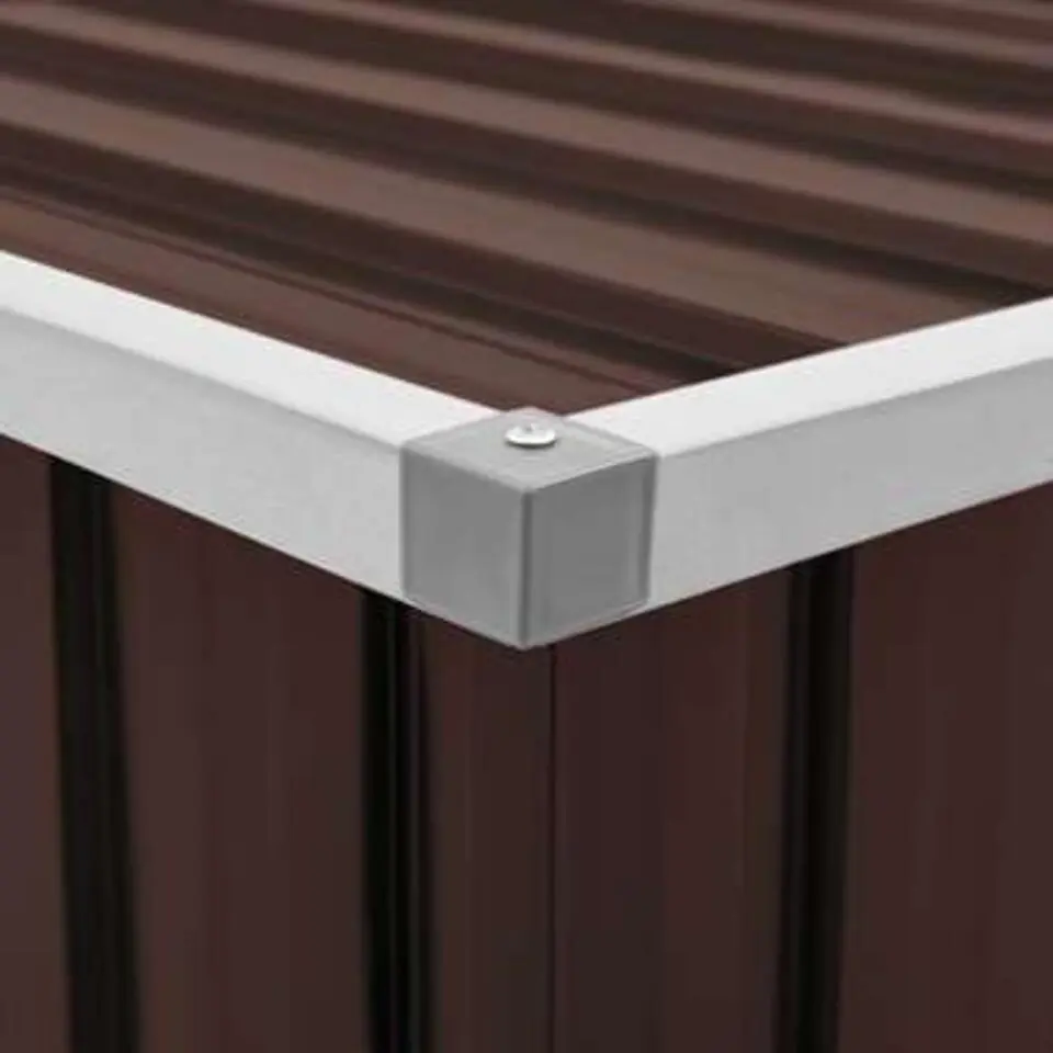 vidaXL - Opslagkist - Bruin - Staal - 149 x 99 x 93 cm