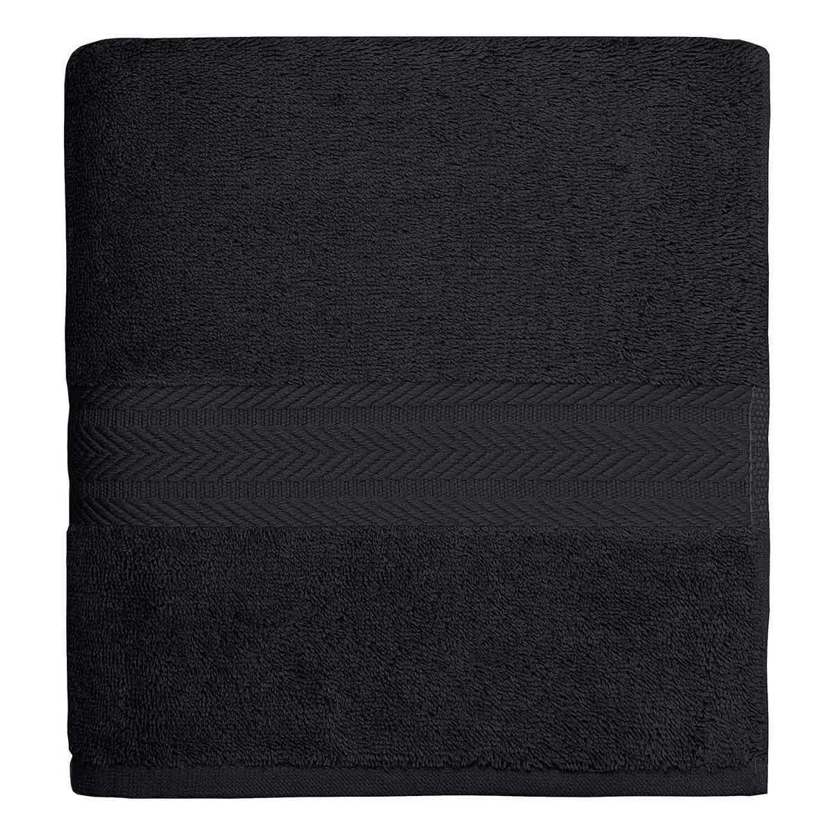 LUXURY - Maxi drap de bain 550gr/m²  bleu nuit 100x150 cm
