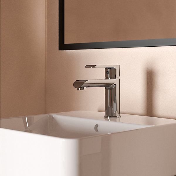 Mitigeur de lavabo monotrou H.14,6 cm, chrome, Kramer Colors
