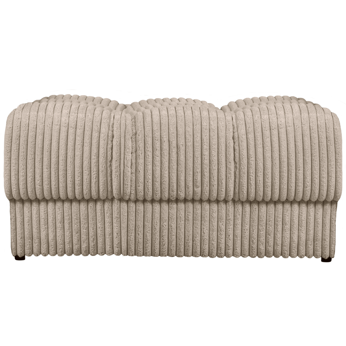WOOOD hocker Second Date - Grove Ribstof - Travertin - 42x82x61
