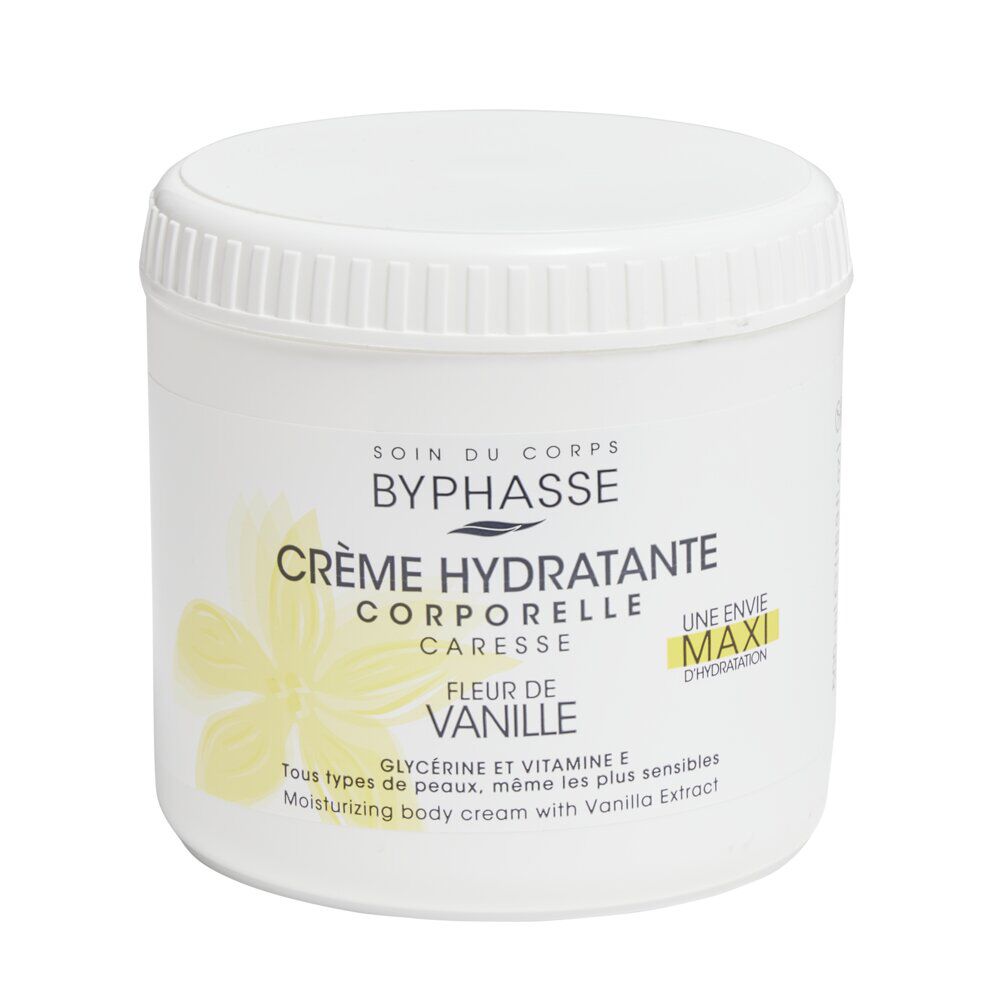 Crème hydratante corporelle Byphasse fleur de vanille 500ml
