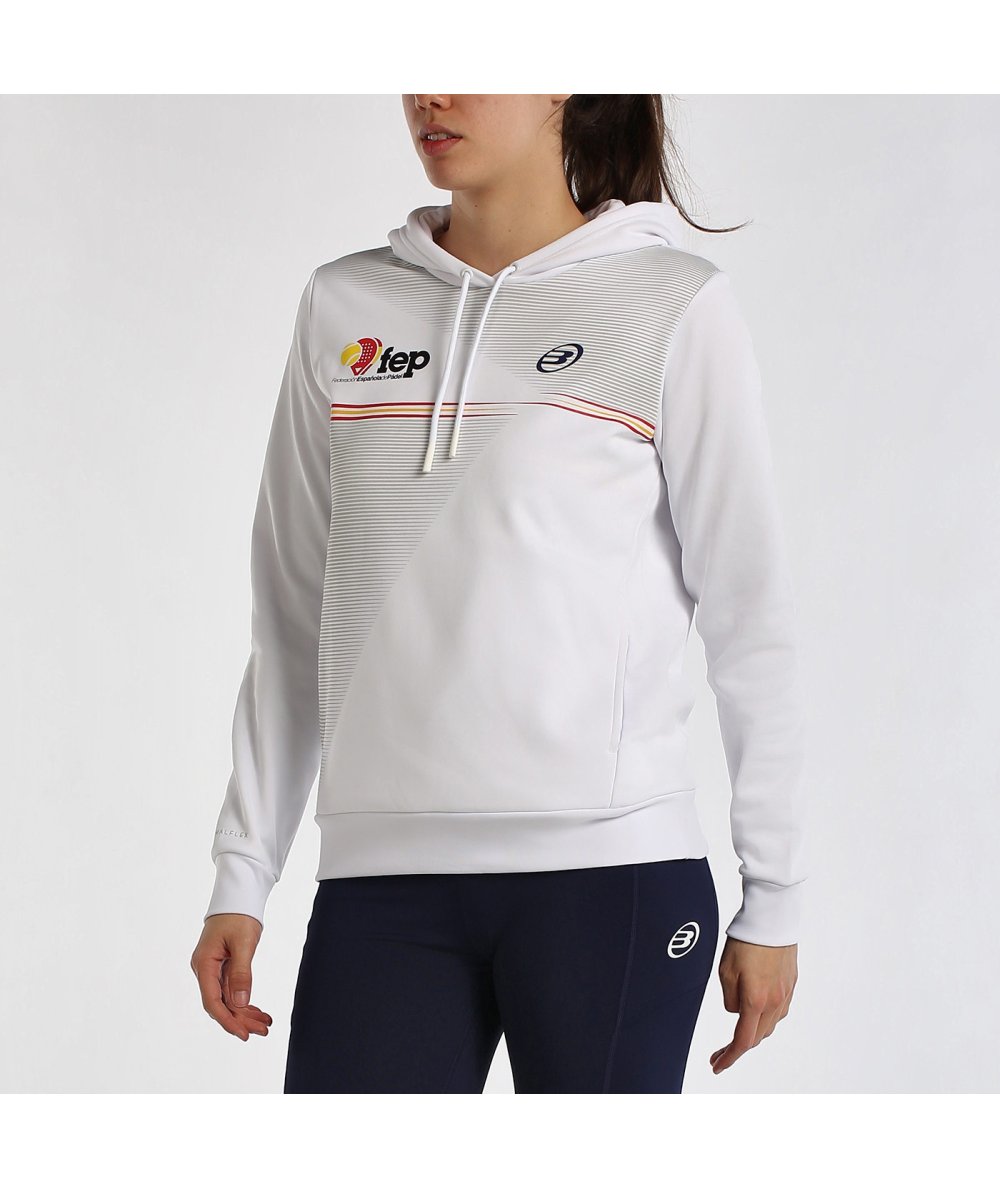 SUDADERA BULLPADEL FUENLA BLANCO