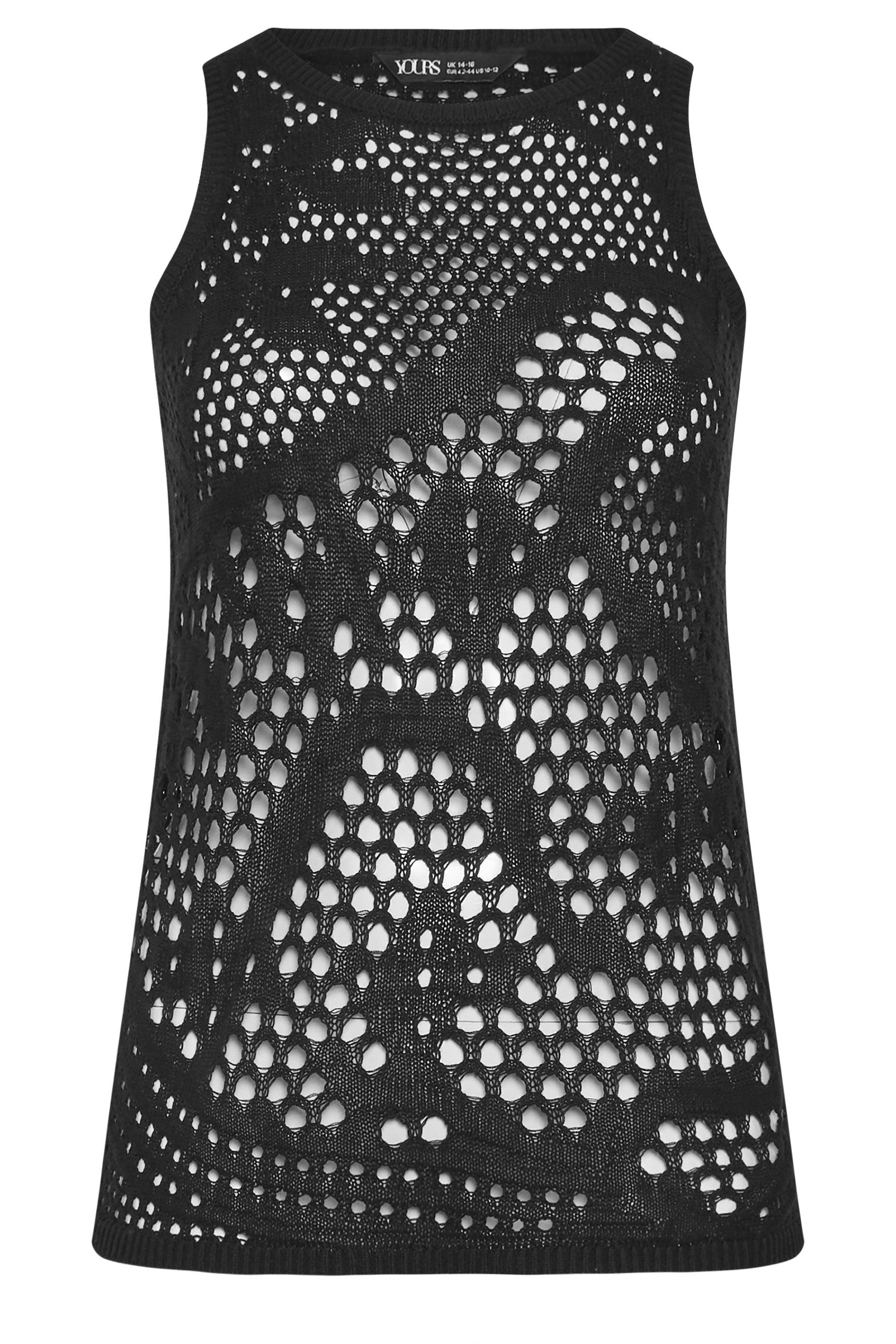 Yours Knitted Stitch Detail Vest Top