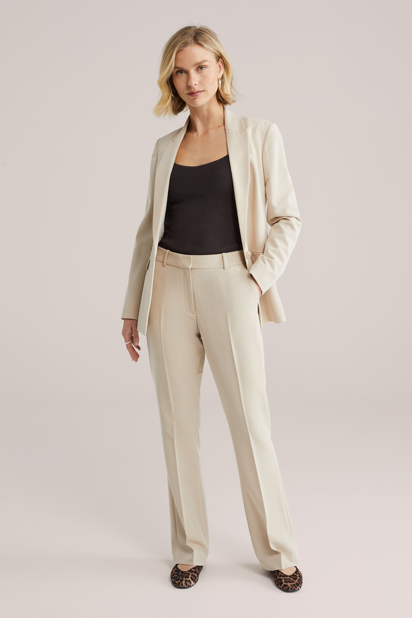 Dames Slim fit flared pantalon