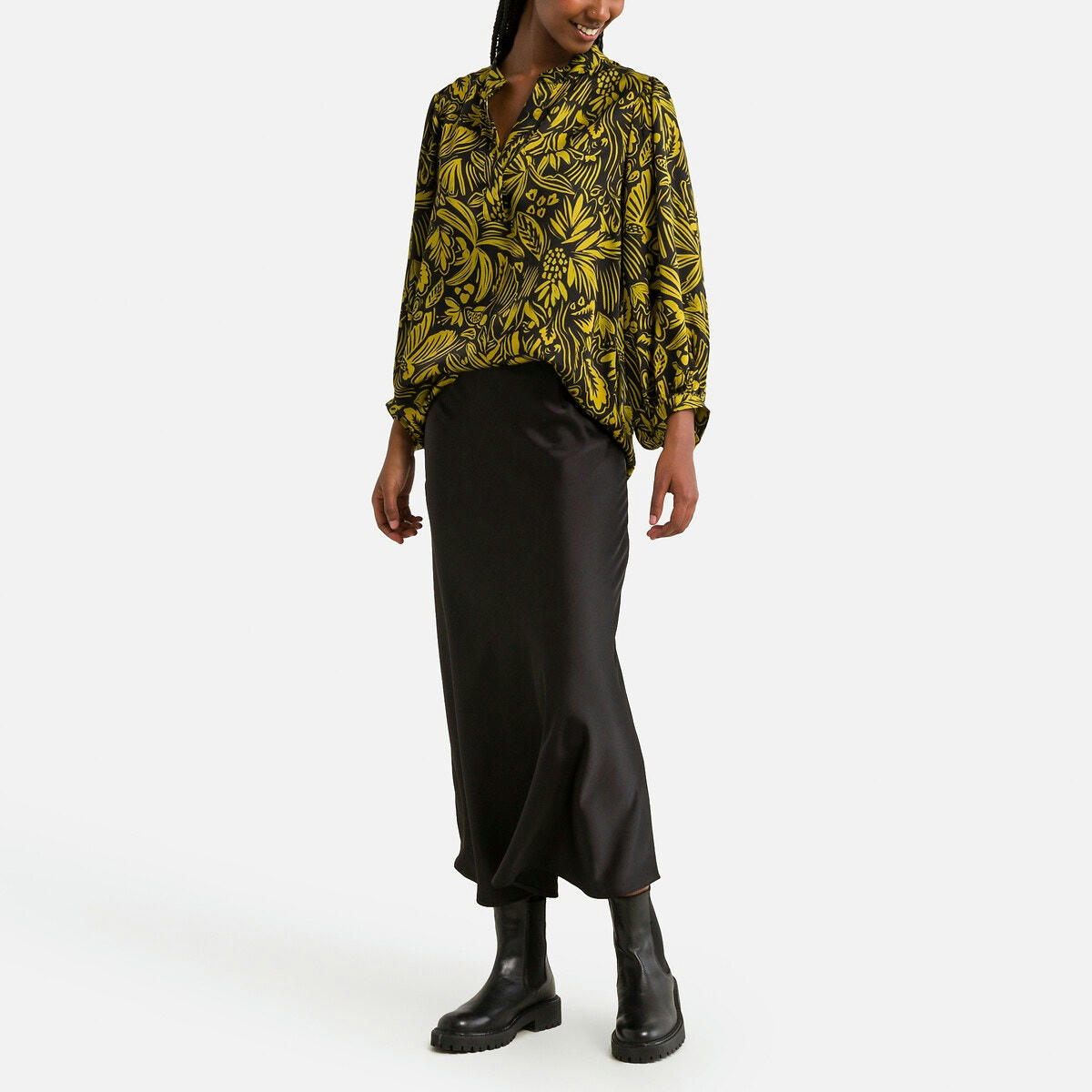 Blouse imprimée manches longues