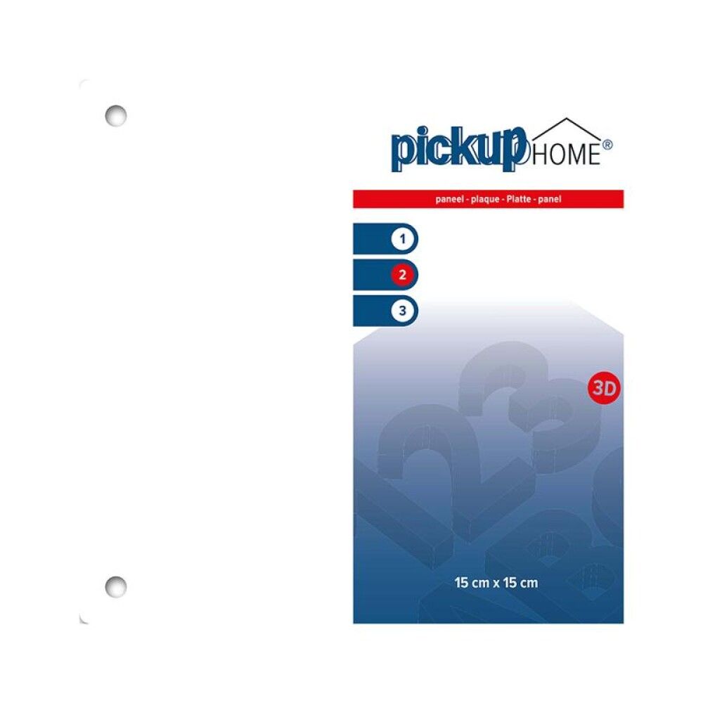 PANEL PICKUP 3D HOME RIO 15X15 CM HVIT