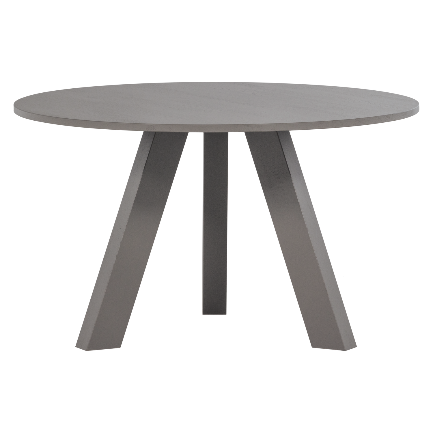 WOOOD eettafel Ø129 cm Rhonda - Eiken - Warmgrijs - 75x129x129