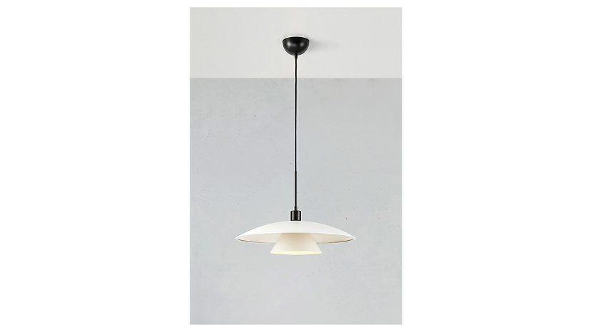 Lampa wisząca Millinge metalowa biała