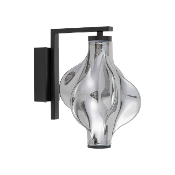 Elva Black Kinkiet Led 8W nad lustro obraz galeryjka