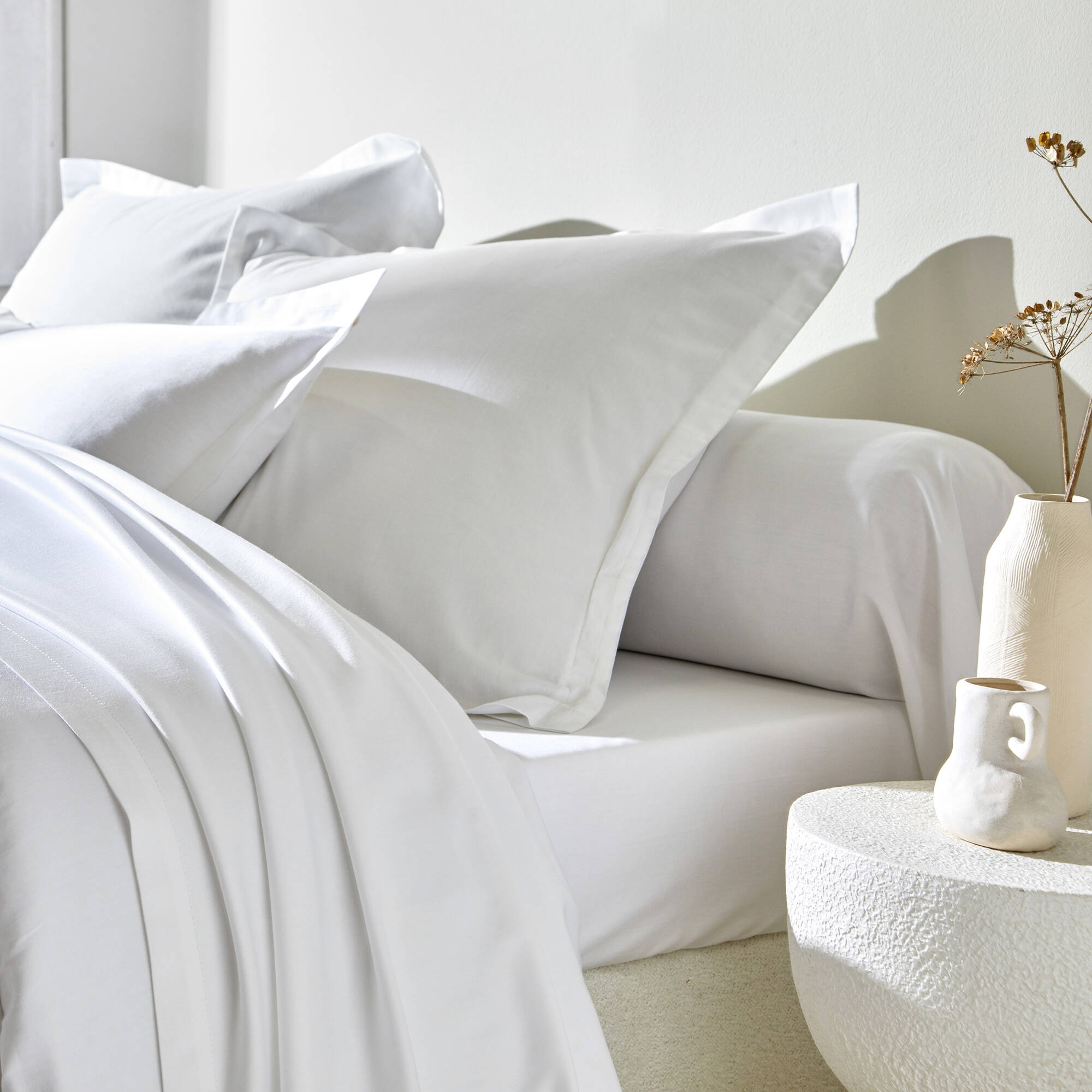 Linge de lit satin uni