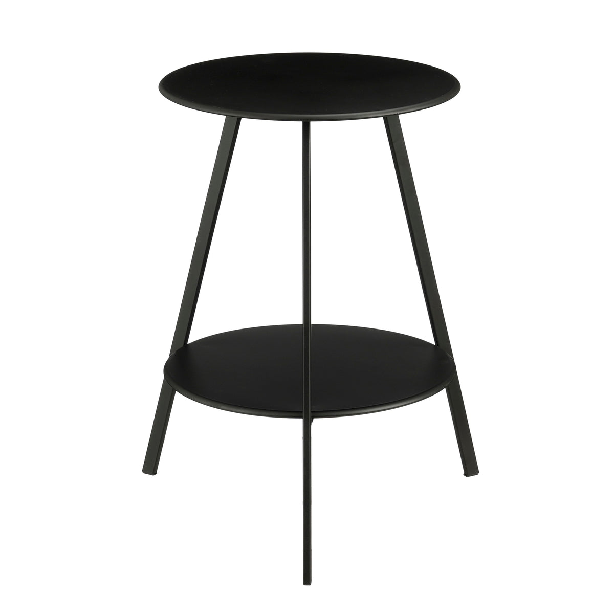 Mica Decorations Seatle Bijzettafel Rond voor Buiten - Koffietafel - Salontafel Buiten - Ook als Plantentafeltje of Plantenstandaard - Metaal - 58 x