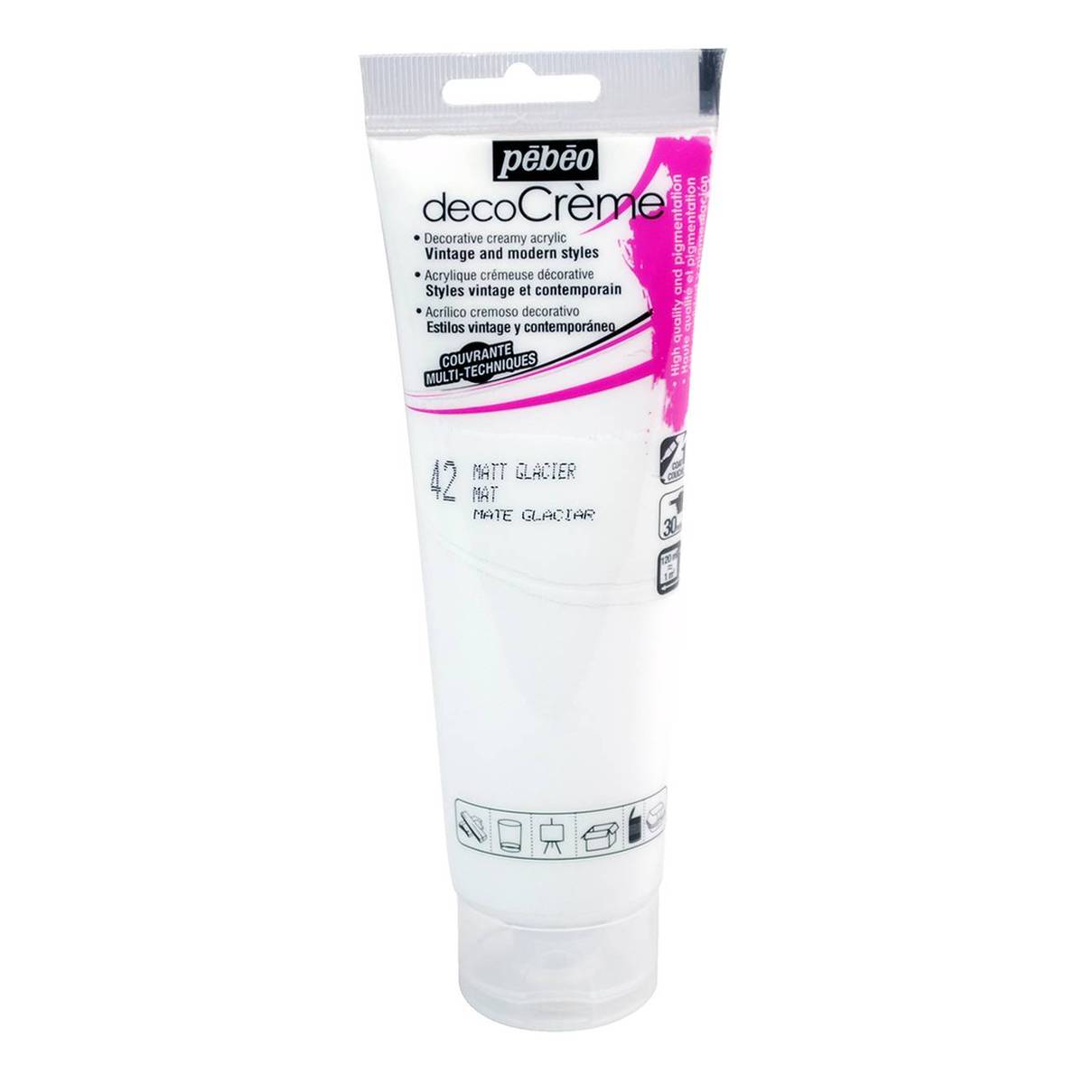 Pebeo Glacier Deco Creme Paint 120ml