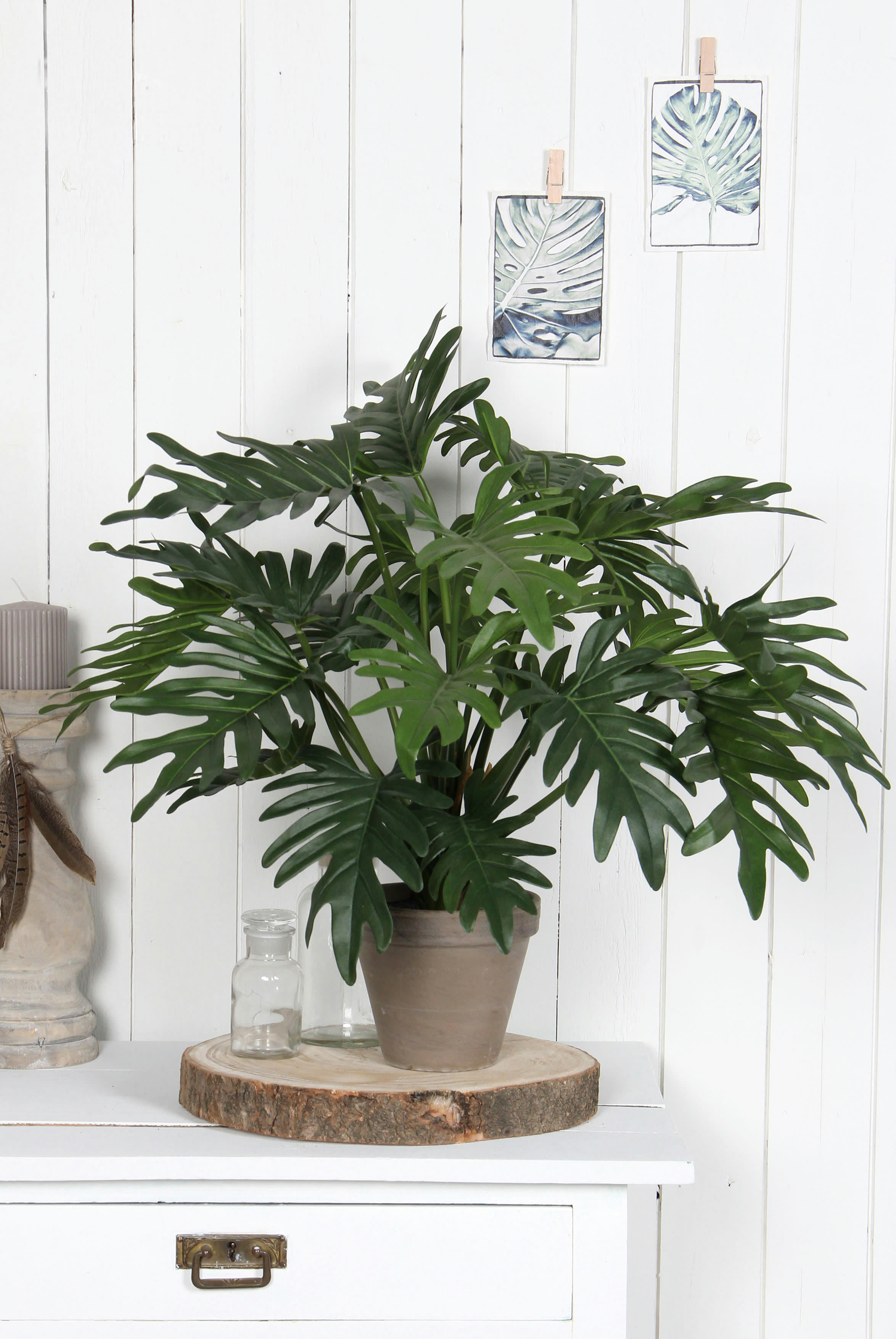 - Philodendron artificielle vert en pot H60
