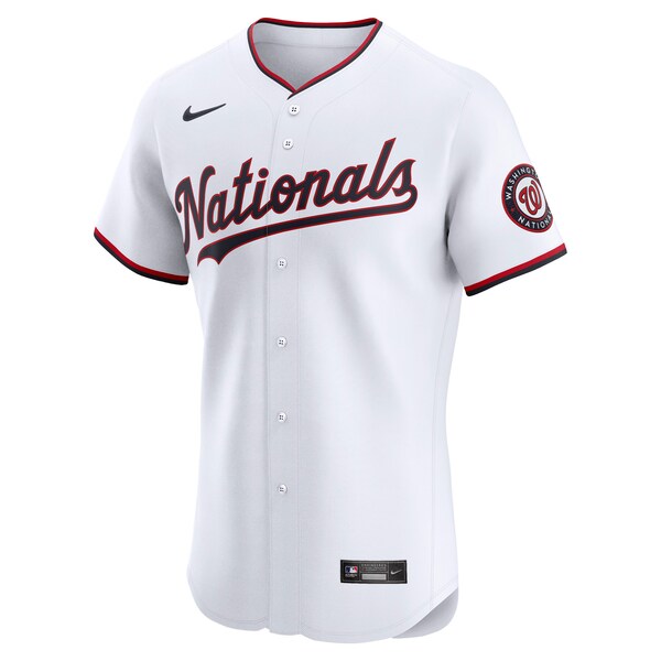 Washington Nationals Nike Home Elite Custom Jersey - White