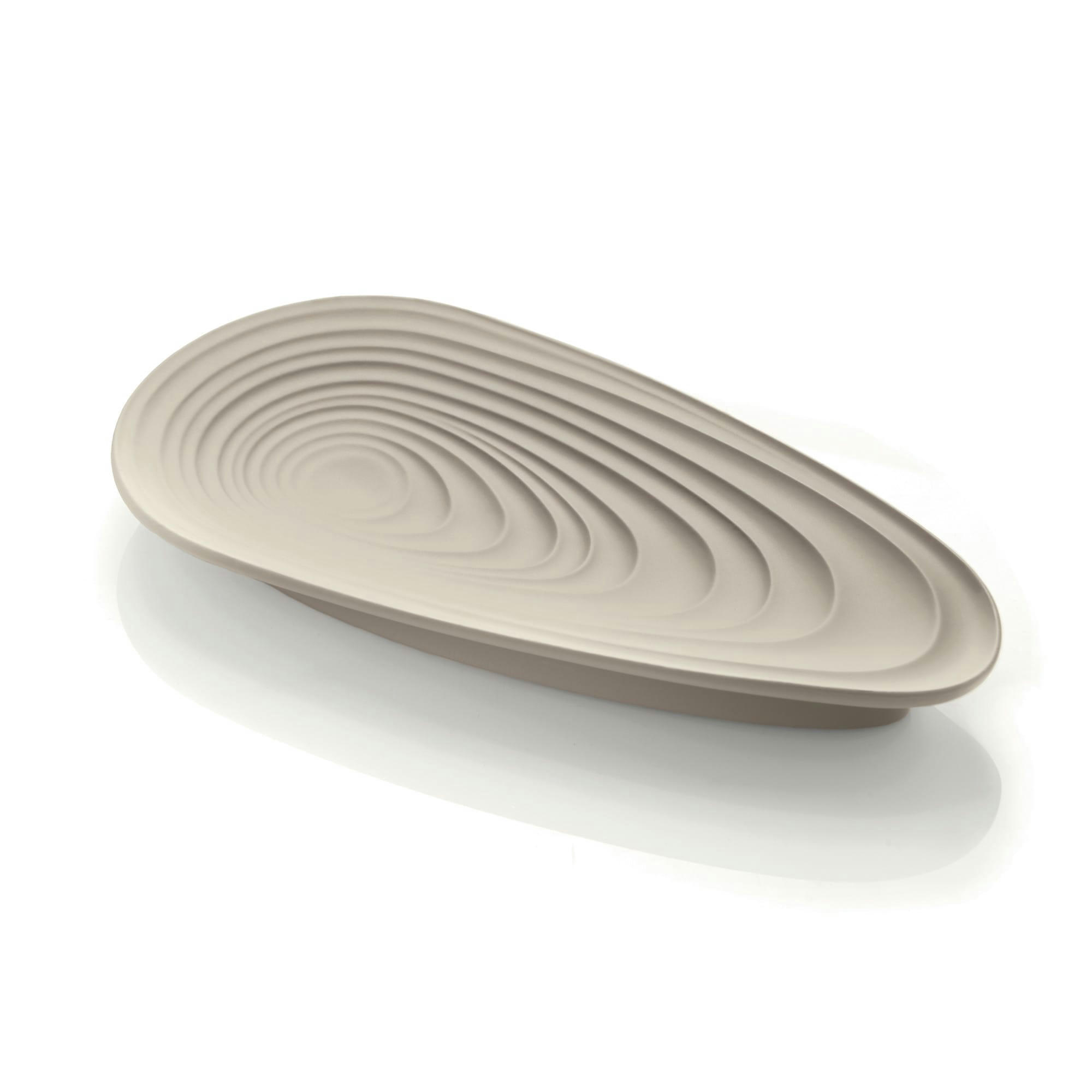 ECO-KITCHEN - Repose-cuillère en plastique recyclé taupe 25 cm