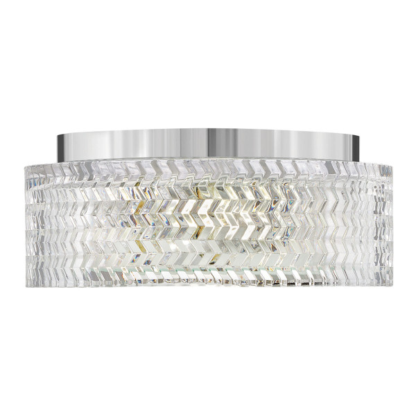 Plafonchromowany przezroczysty okrągły 30,5cm ELLE 2xE27x60W IP20 Hinkley