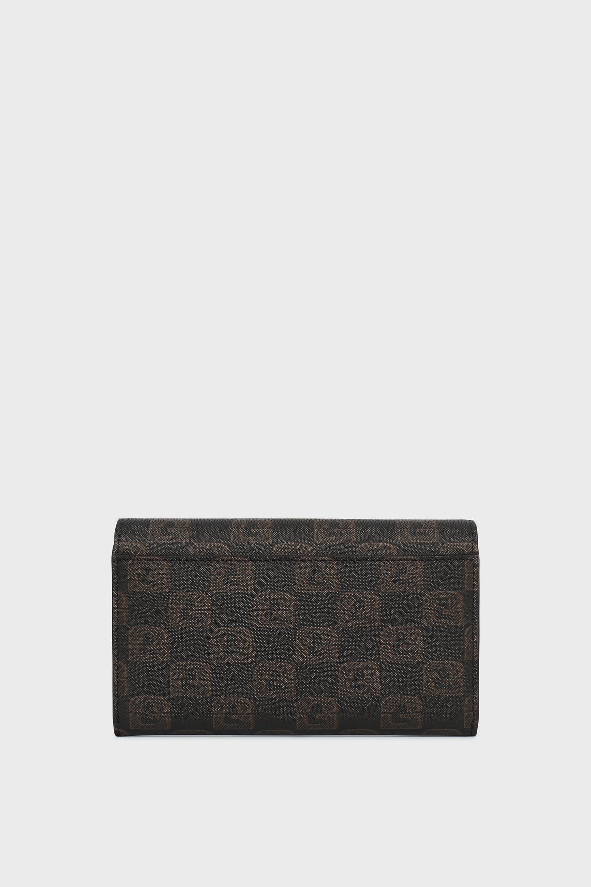 Portefeuille en toile enduite et cuir signé de patchs imprimés – WALLET