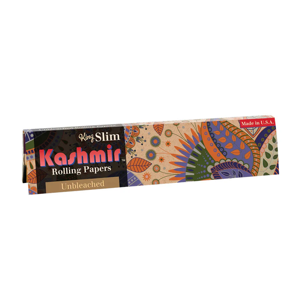 Kashmir King Slim Unbleached Rolling Papers