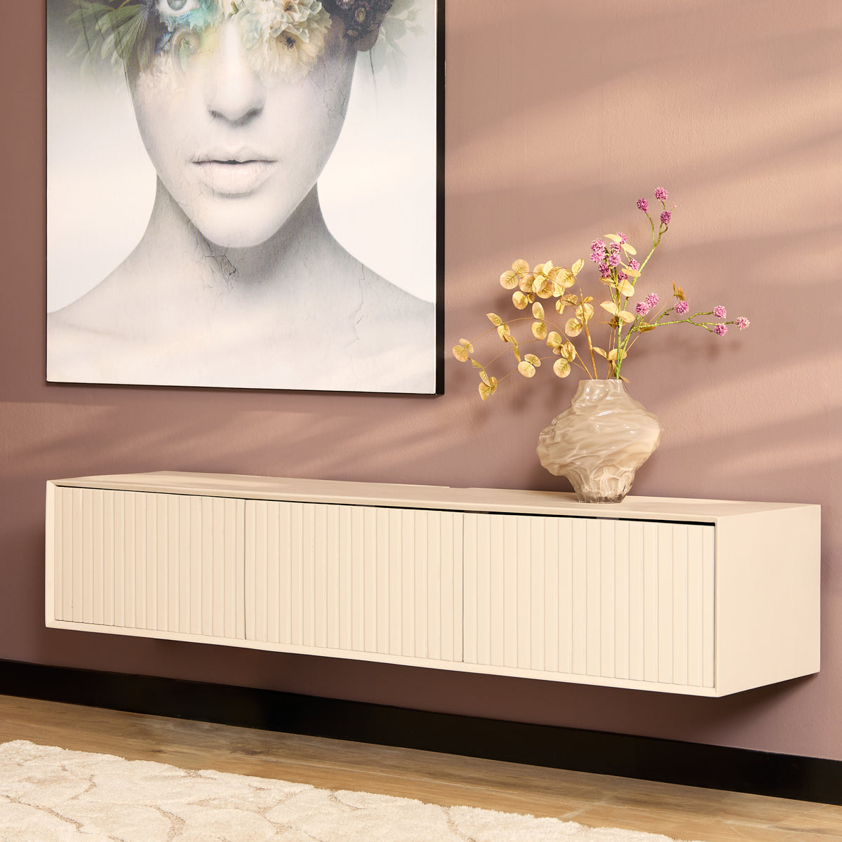 Starfurn tv meubel Madison - beige - 35x160x30cm