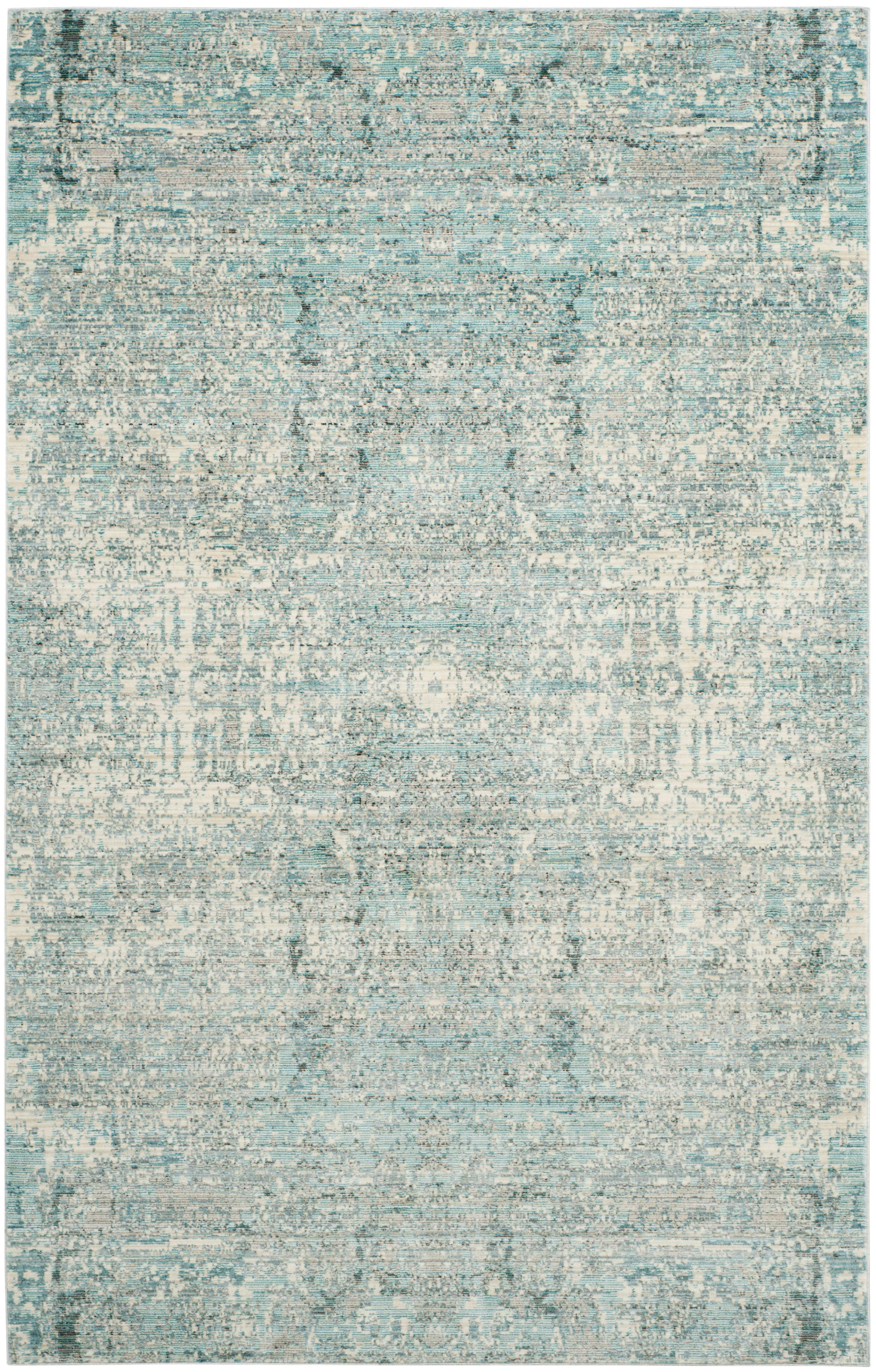 MYSTIQUE - Tapis de salon interieur en teal & multi, 152 x 244 cm