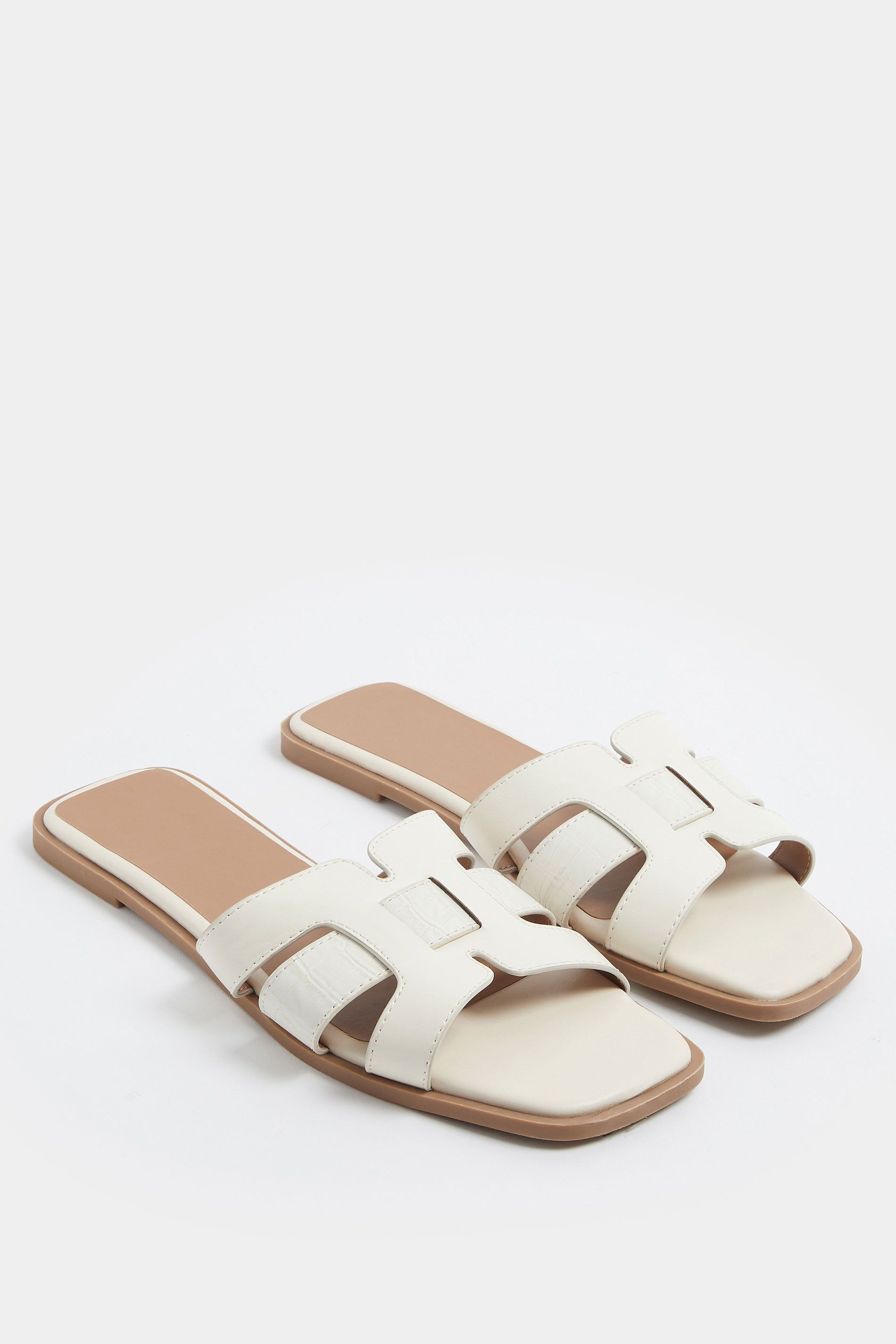 Yours Mule Sandals In Wide E Fit