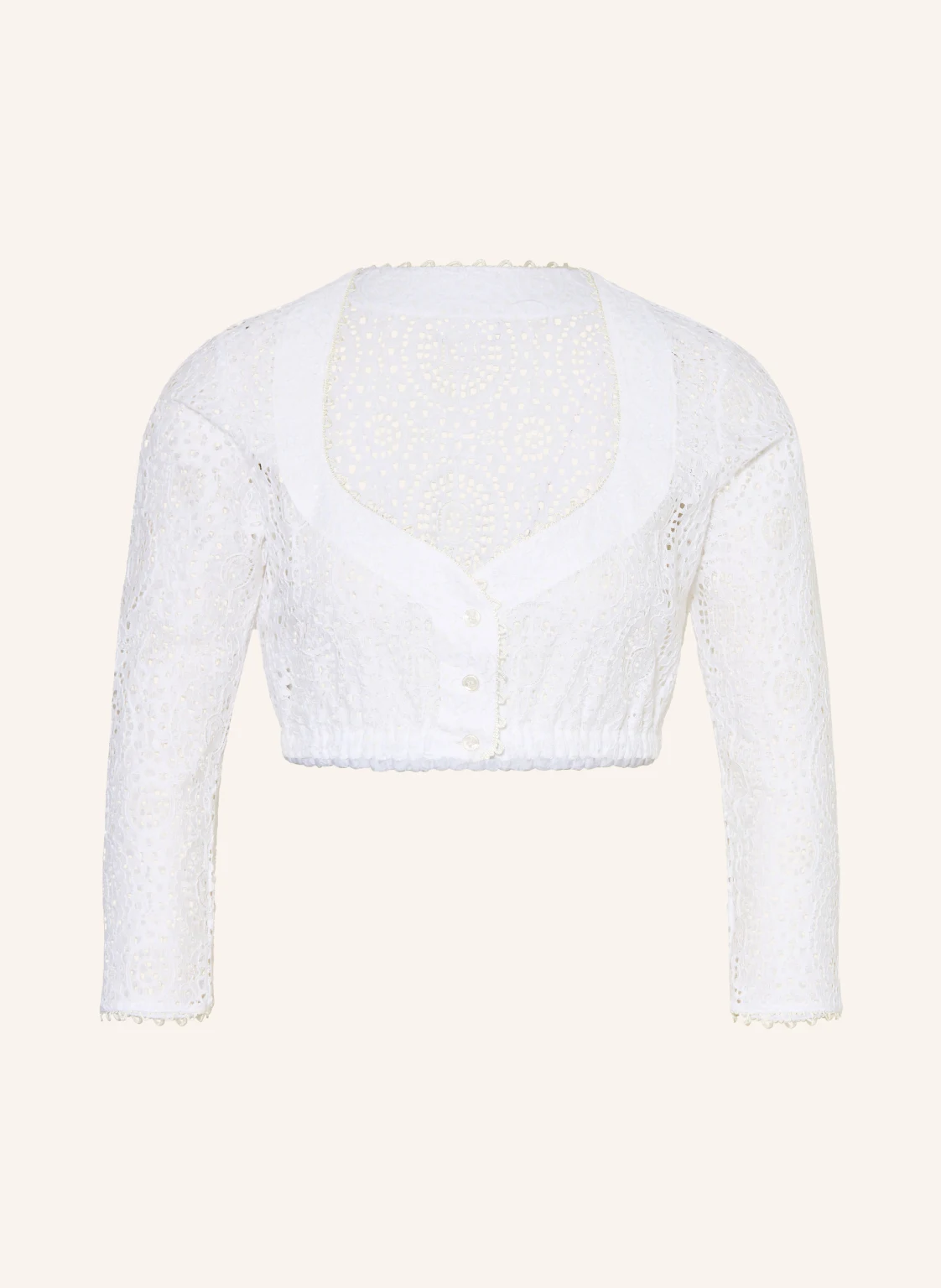 KINGA MATHE Dirndlbluse SAMANTHA aus Lochspitze
