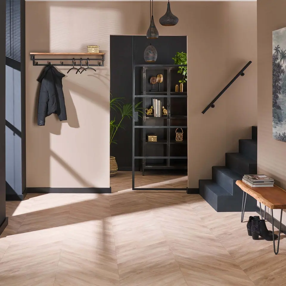 Kapstok Henry acaciahout 6 haken - 35x100x17 cm - Hout - Bruin