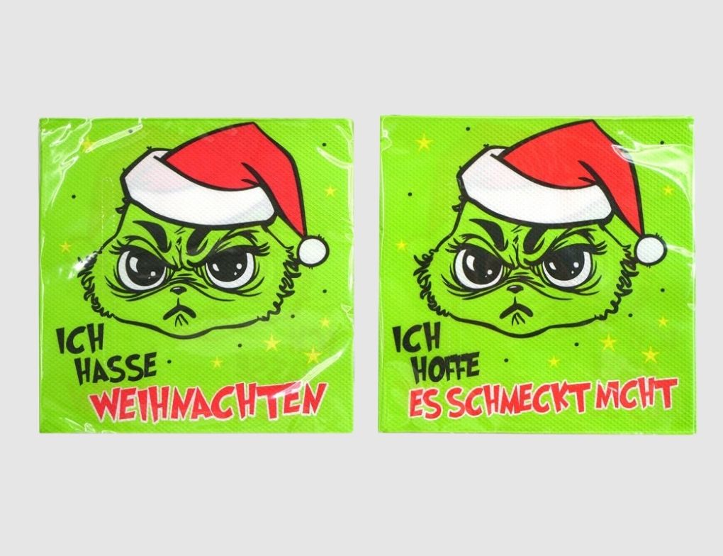 Servietten Festtagsmuffel 20 Stück
