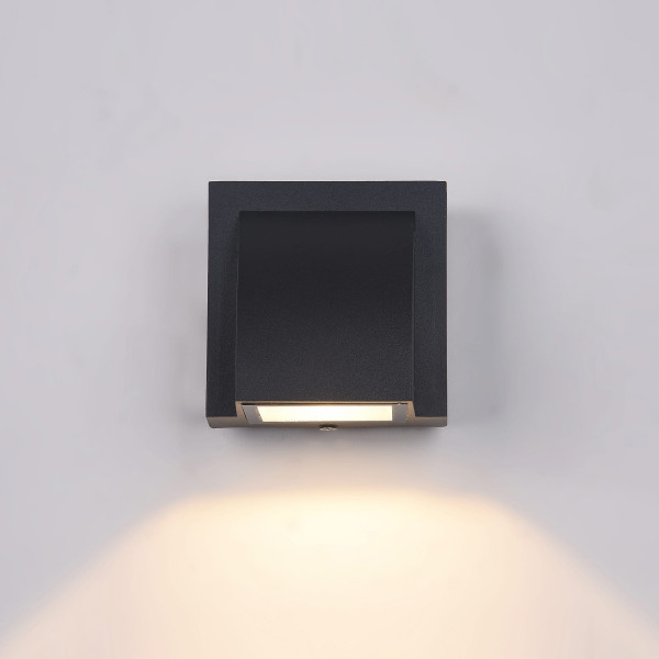 Kinkiet zewnętrzny EDGAR 3000K czarny LED 1x3W 120lm IP54 Italux