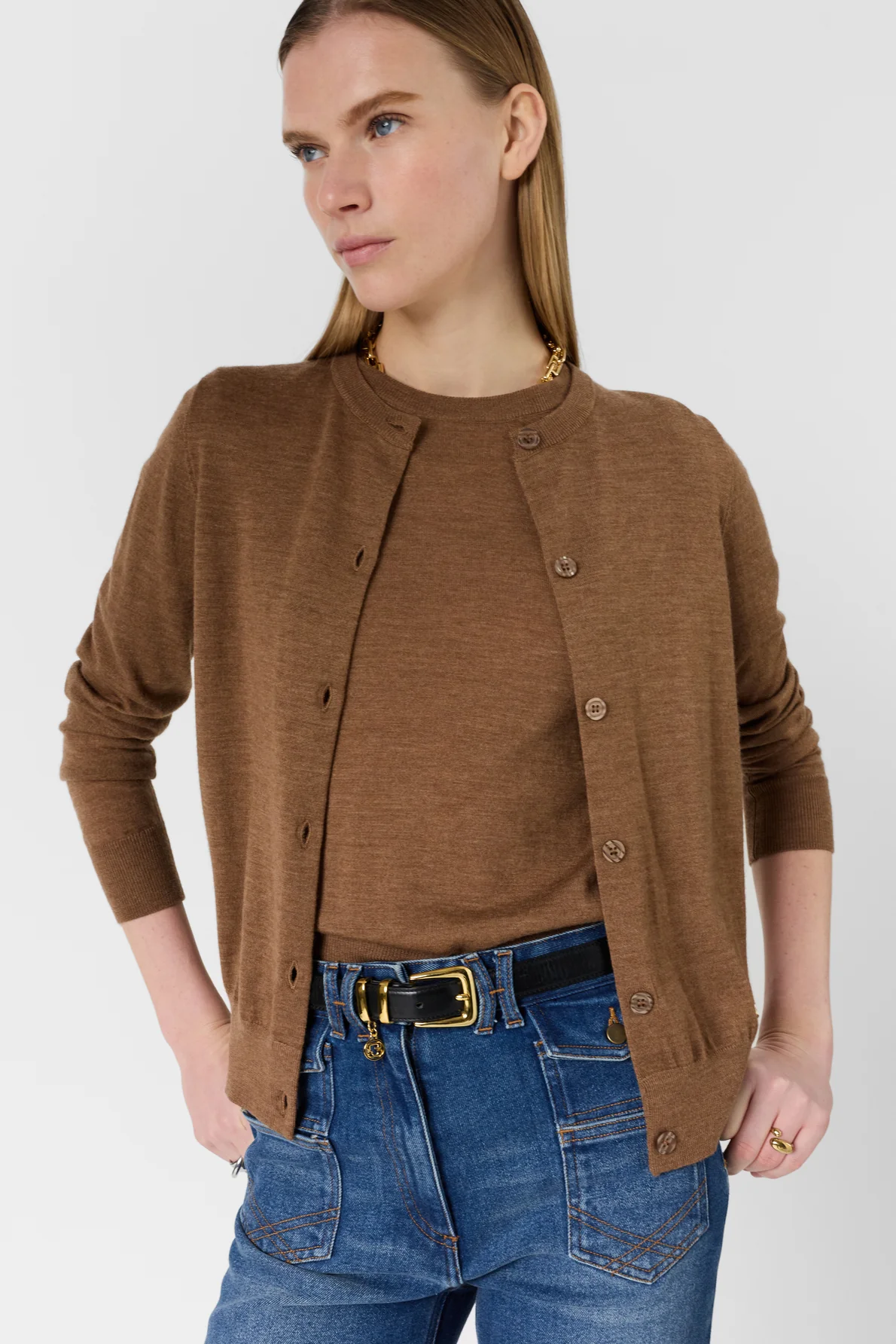 Gilet en laine mérinos fine - ESTELLE