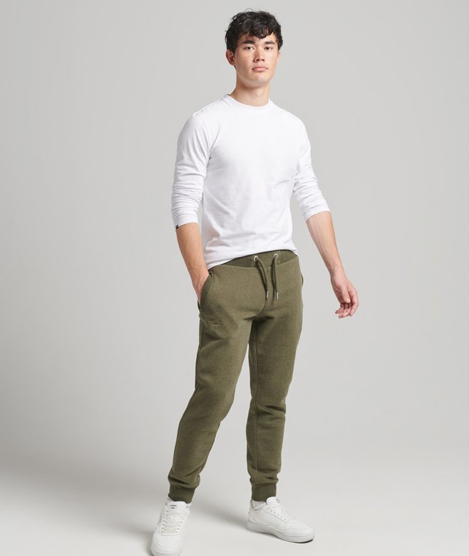 Organic Cotton Vintage Logo Embroidered Joggers