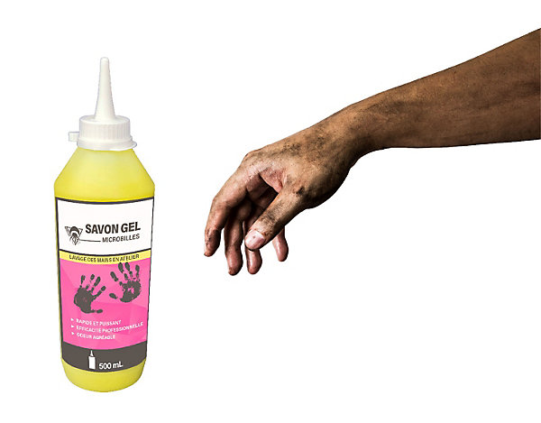 Méduze - 6 Savons mécanicien 500 mL - Microbilles 100% naturelles - Désincrustant - Professionnel