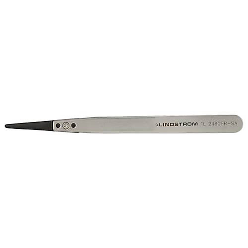 Lindström TL 249CFR-SA pince brucelle antistatique ESD 130 mm, pointes remplaçables