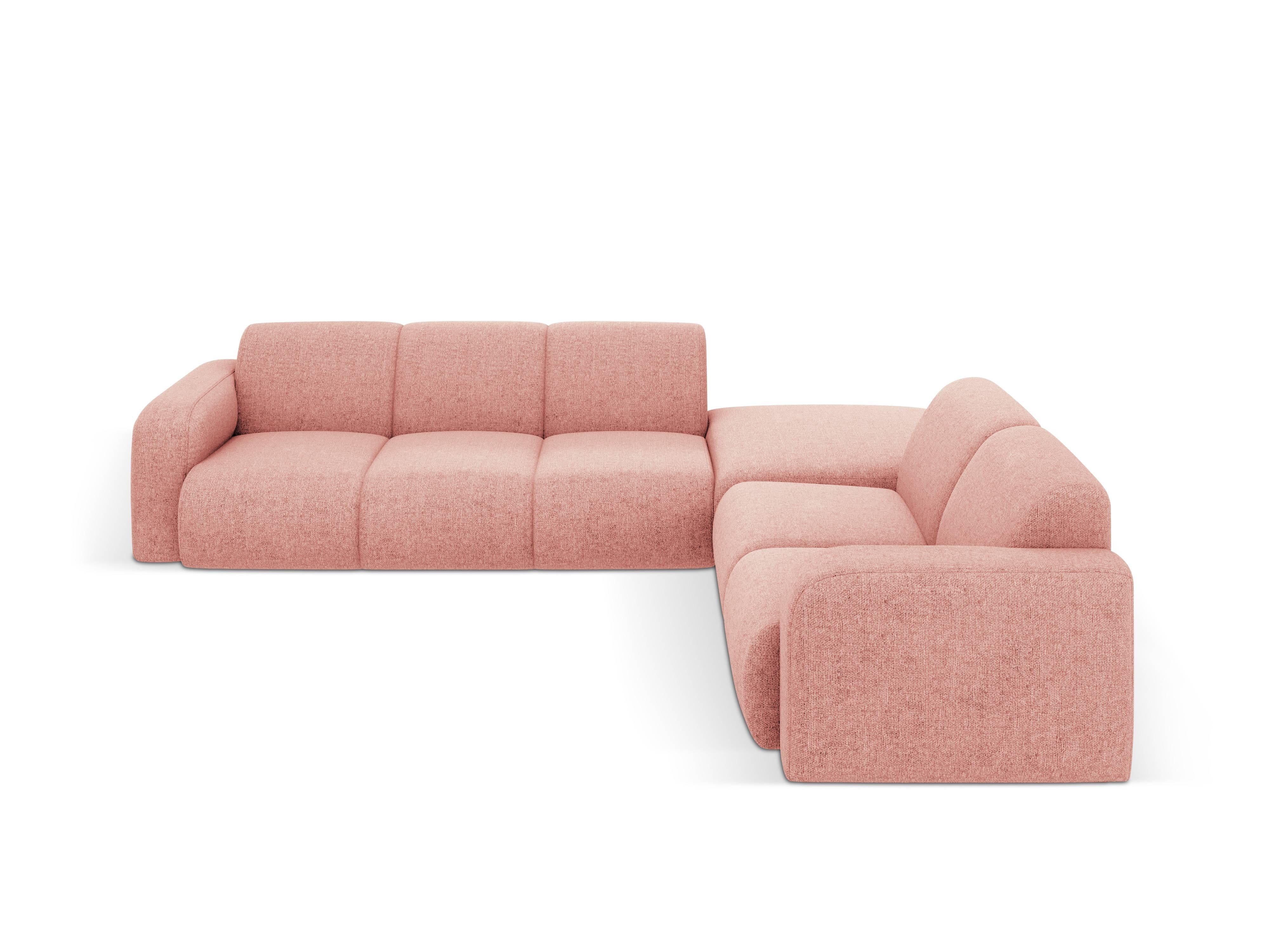 Hoekbank Lola rechts chenille met hocker