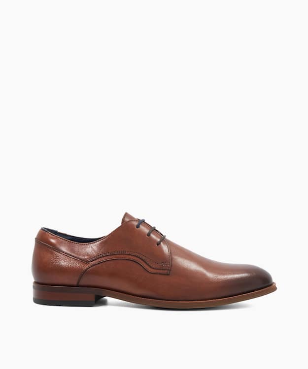 Stenton Tan - Leather Lace-Up Shoes
