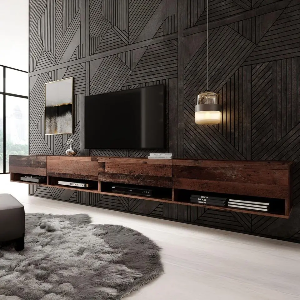 Meubella - TV-Meubel Asino - Old wood - 280 cm