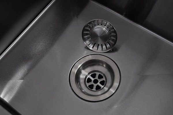 Evier cuisine Inox LOMAZOO Noah 34 cm Anthracite
