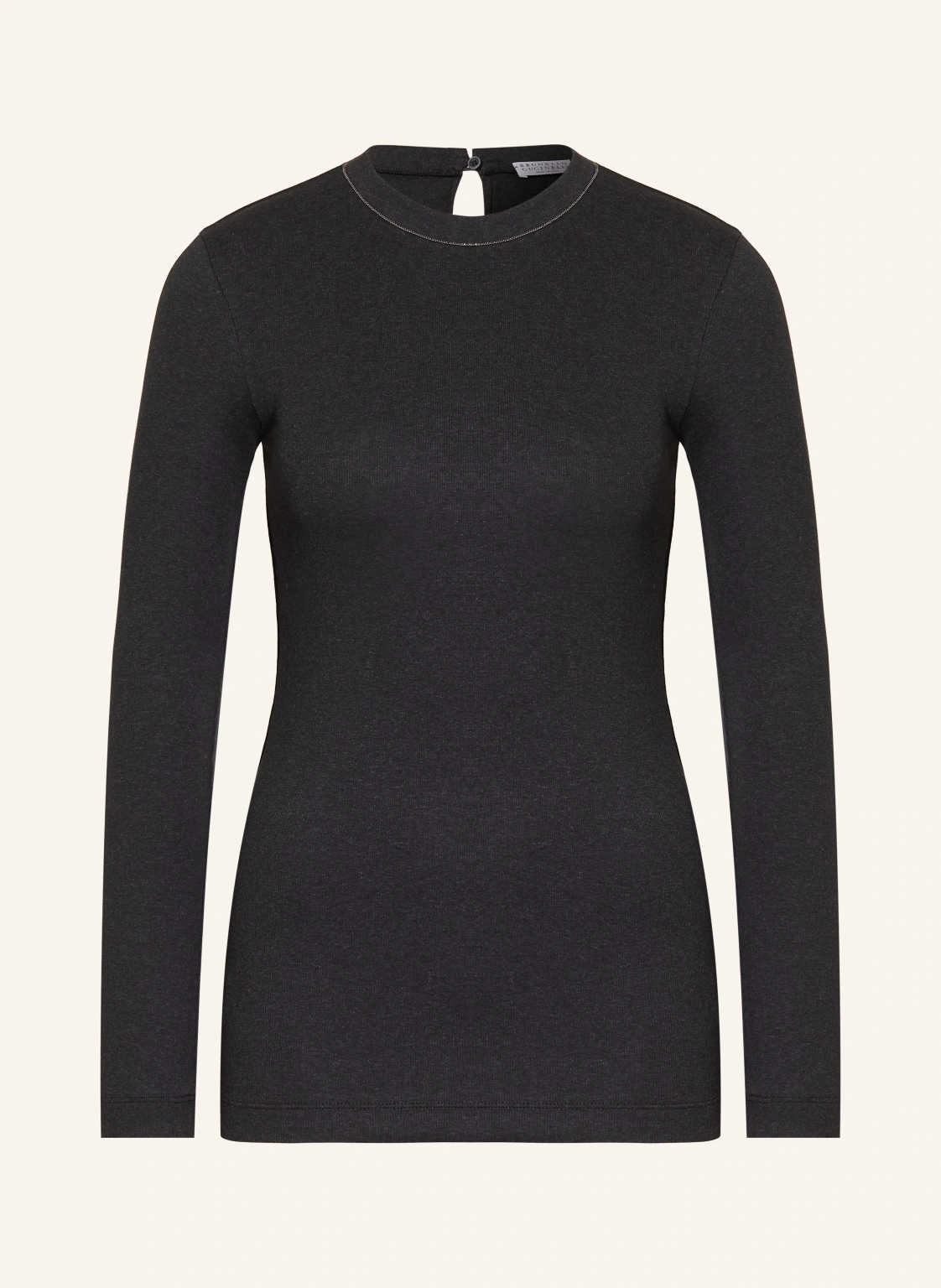 BRUNELLO CUCINELLI Longsleeve mit Schmuckperlen
