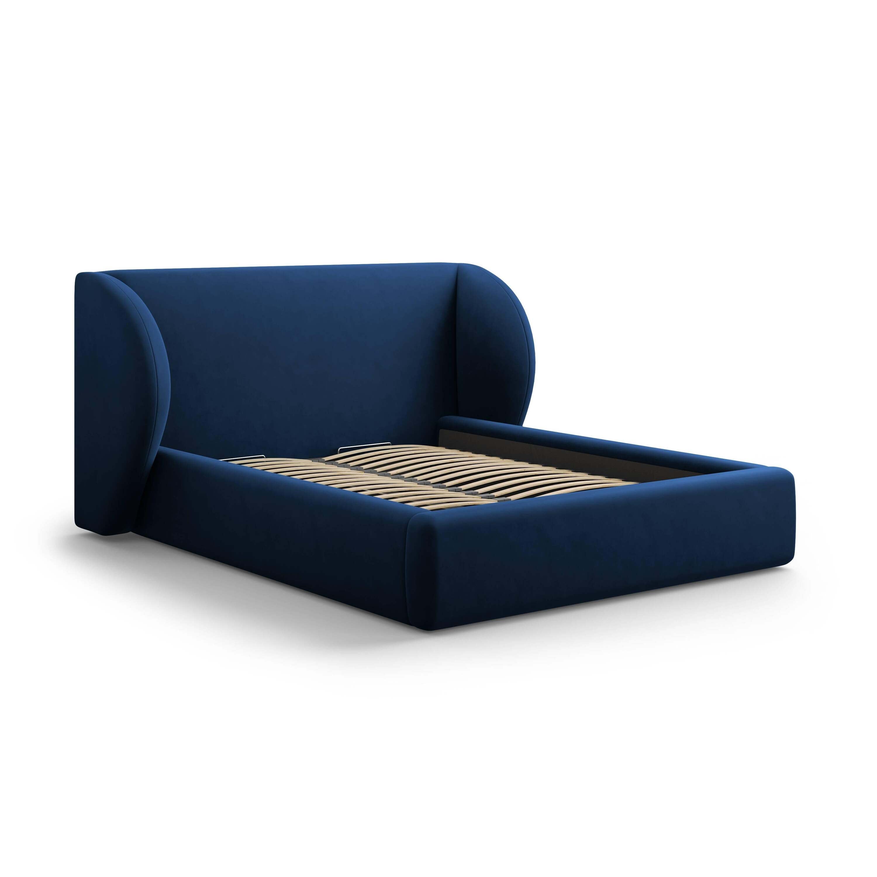 Micadoni Bedframe Miley met Opbergruimte - 200 x 200 cm - Fluweel - Ko