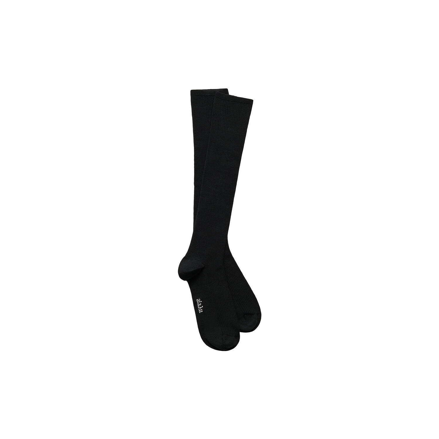 Wool Knee Socks II, black