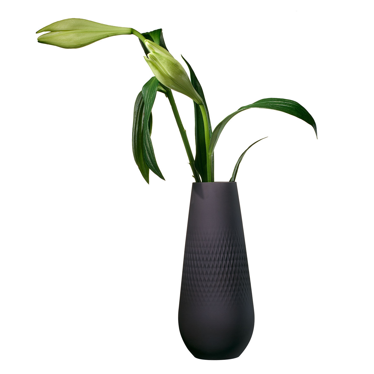 Manufacture Vase - Black, 4.6'' x 10.5'', Premium Porcelain