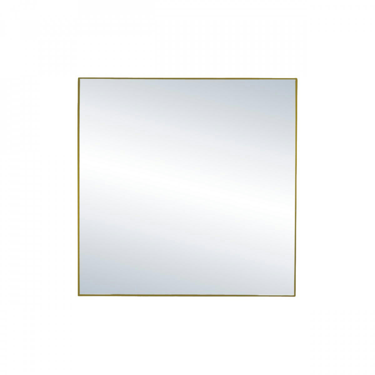 PALACE - Miroir carré 40cm contour métal doré