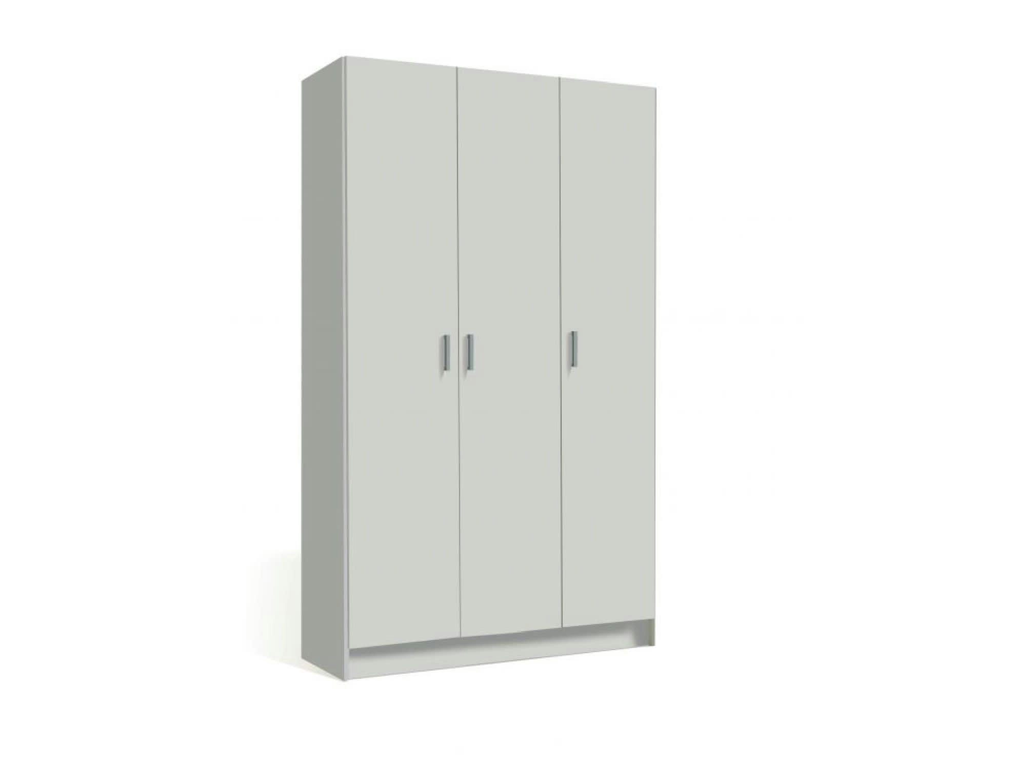BASILE - Armoire blanche 3 portes L108,8cm x H180cm